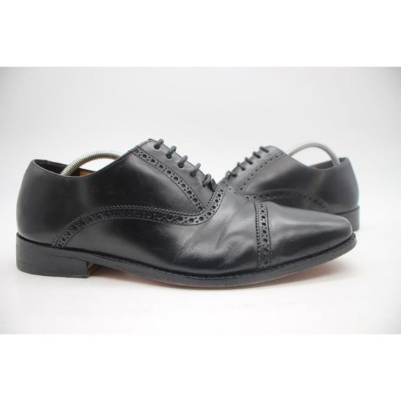 Men\'s Cole Haan x NikeAir Black Leather Dress Oxfords Size 9.5 Cole Haan x NikeAir Outsole Oxford Shoes Black Lace Up Apron  main image 2